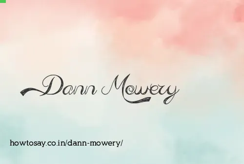 Dann Mowery