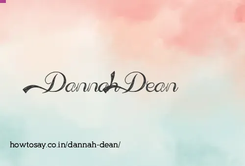 Dannah Dean