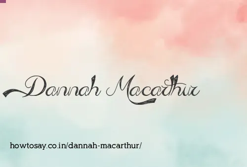 Dannah Macarthur