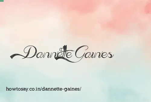 Dannette Gaines