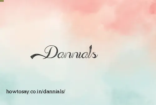 Dannials