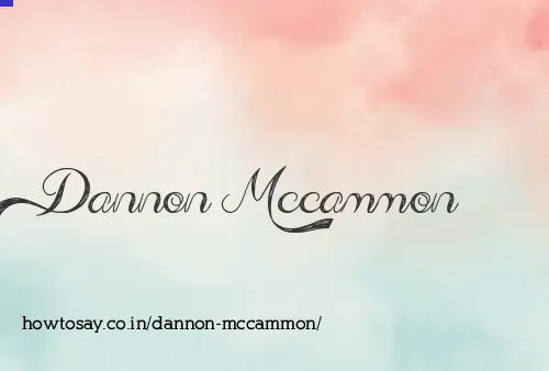Dannon Mccammon