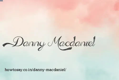 Danny Macdaniel