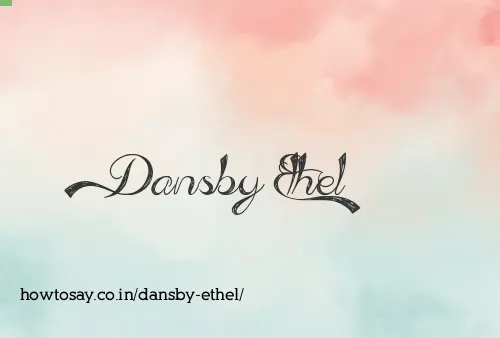 Dansby Ethel