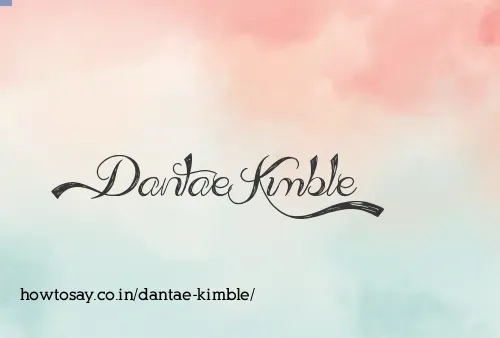 Dantae Kimble