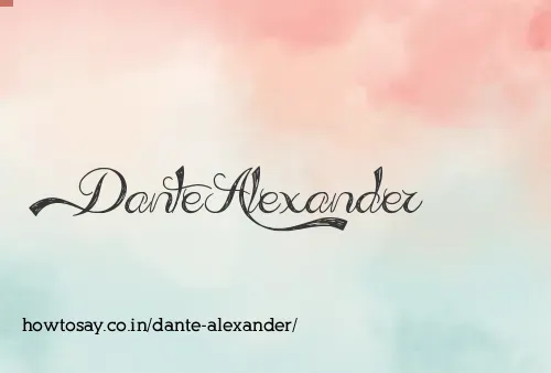 Dante Alexander