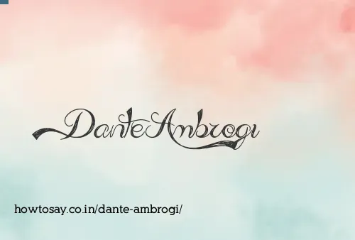 Dante Ambrogi