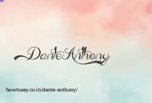 Dante Anthony