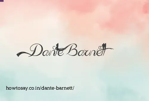 Dante Barnett