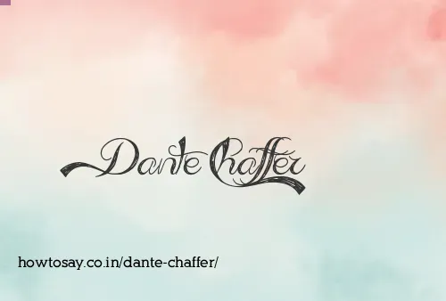Dante Chaffer