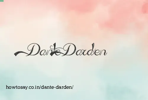 Dante Darden