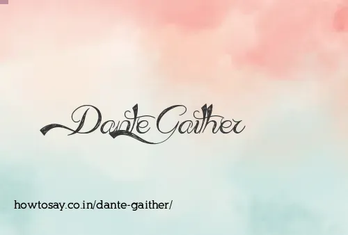 Dante Gaither