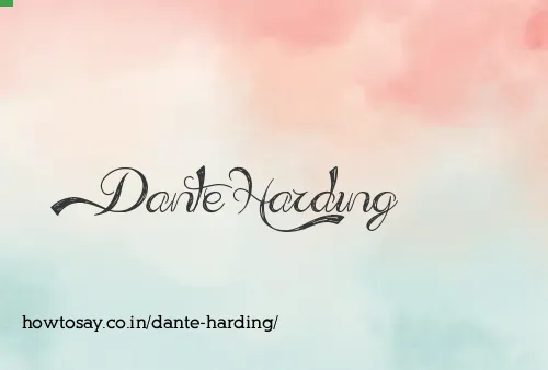Dante Harding