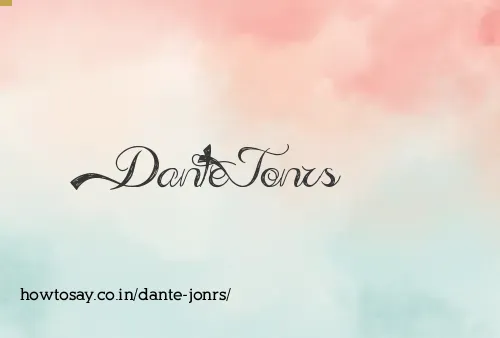 Dante Jonrs