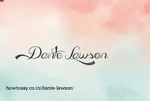 Dante Lawson