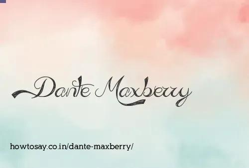 Dante Maxberry