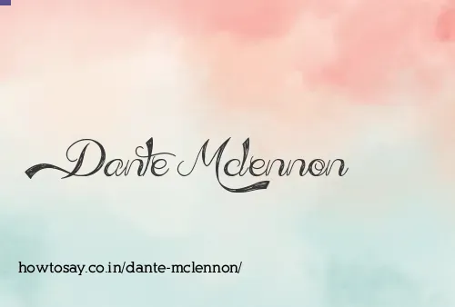 Dante Mclennon