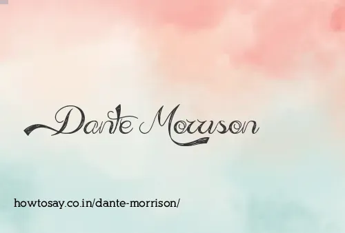 Dante Morrison