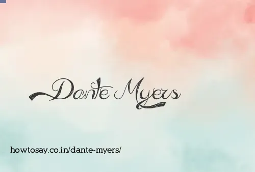 Dante Myers