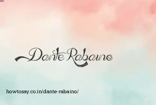 Dante Rabaino