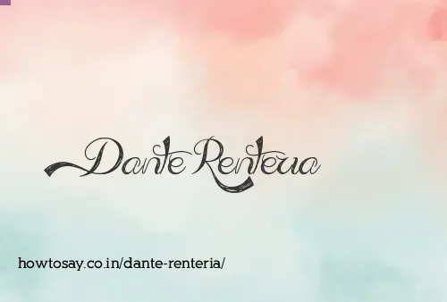 Dante Renteria