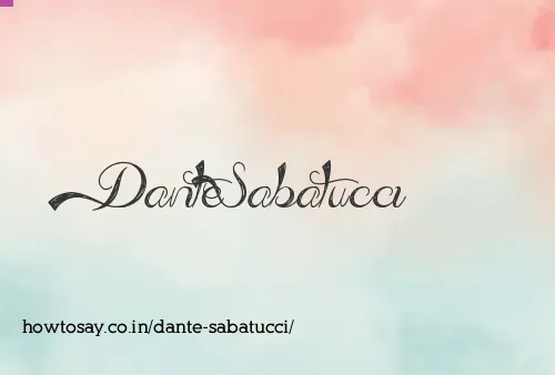Dante Sabatucci