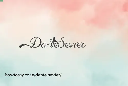 Dante Sevier