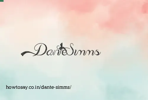 Dante Simms