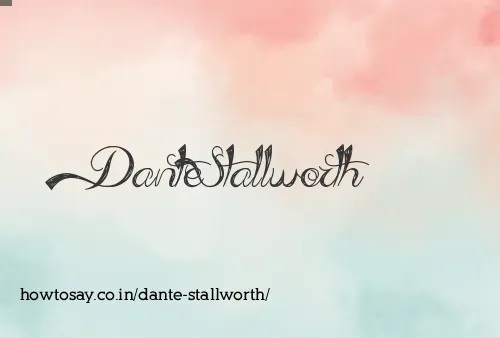 Dante Stallworth
