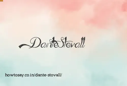 Dante Stovall