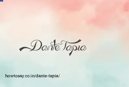 Dante Tapia