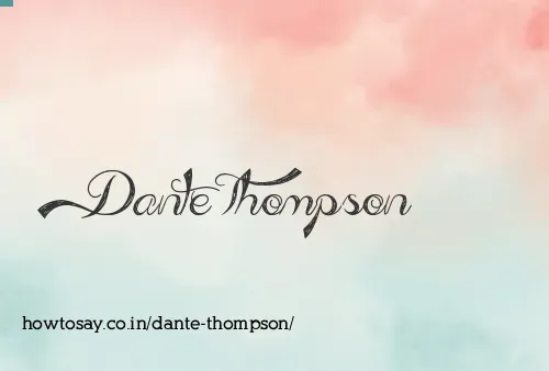 Dante Thompson