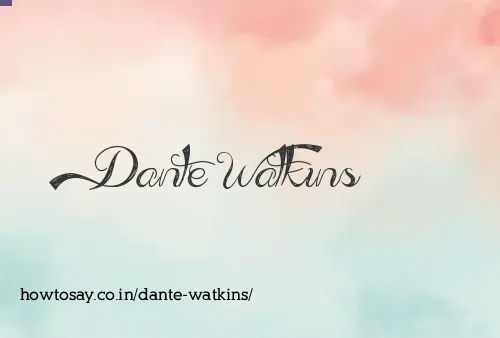 Dante Watkins
