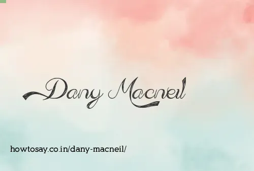 Dany Macneil