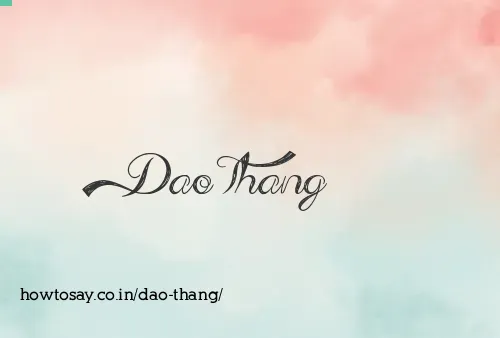 Dao Thang