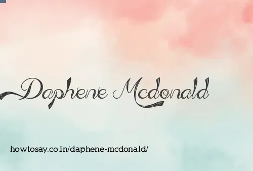 Daphene Mcdonald
