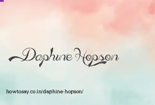 Daphine Hopson