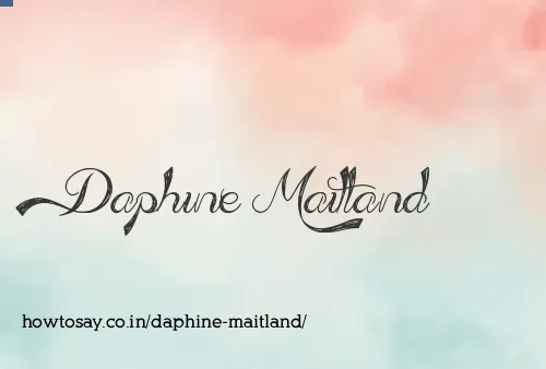 Daphine Maitland