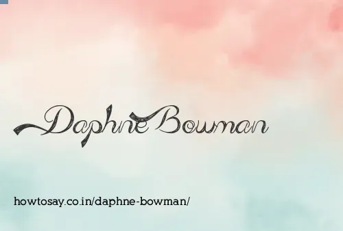 Daphne Bowman