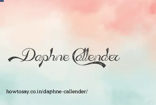 Daphne Callender