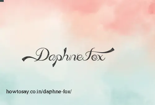 Daphne Fox