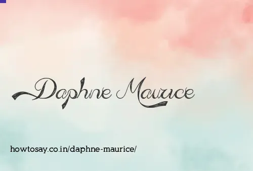 Daphne Maurice