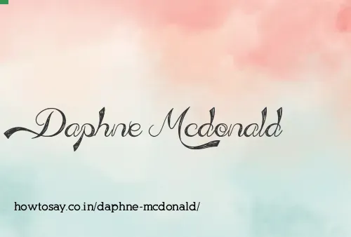 Daphne Mcdonald