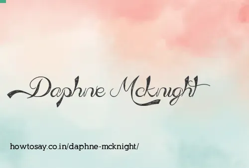 Daphne Mcknight