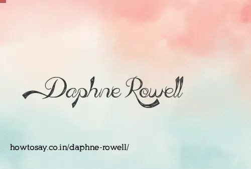 Daphne Rowell