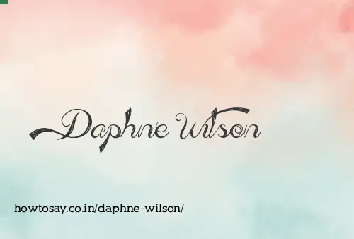Daphne Wilson