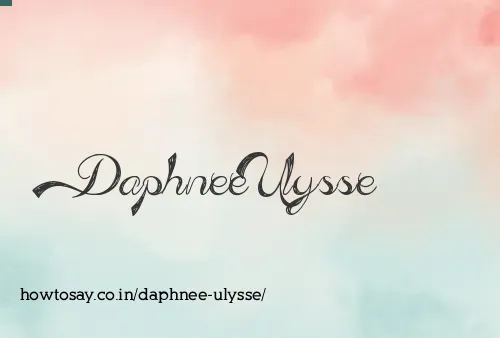 Daphnee Ulysse