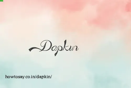 Dapkin