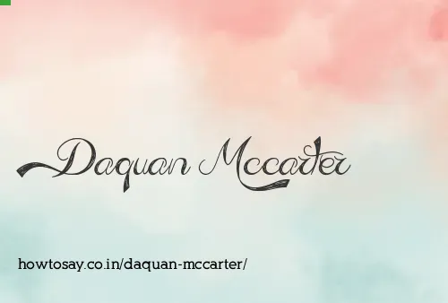 Daquan Mccarter