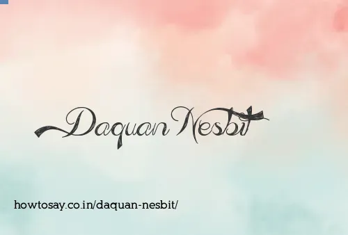 Daquan Nesbit